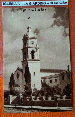 Antigua Postal De La Iglesia De Villa Giardino Córdoba 0