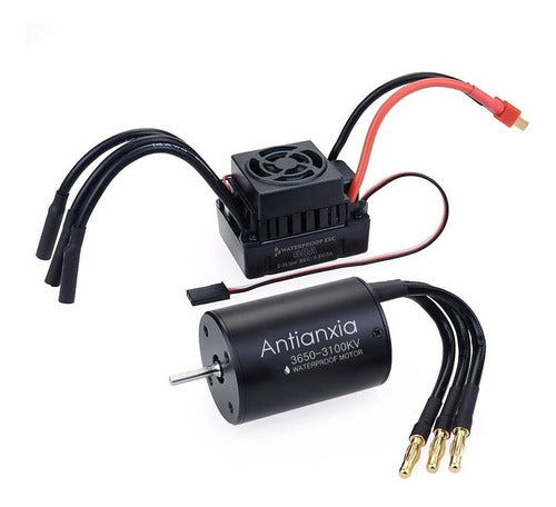 3650 3100kv Brushless Motor And 60a Esc Combo Set/waterproof 0