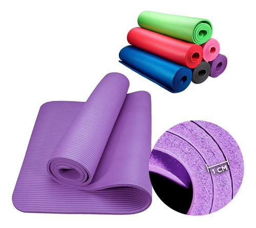 Colchoneta Yoga Pilates Gimnasia Abdominales 10mm Lo Ideal 0