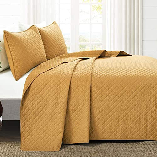 Lush Decor Extragrande 3-Piece Cotton Ava Diamond Bedding Set 1