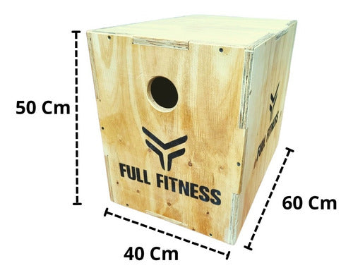 Full Fitness Cajón De Salto Funcional Pliometria 60 X 50 X 40 Reforzado 1