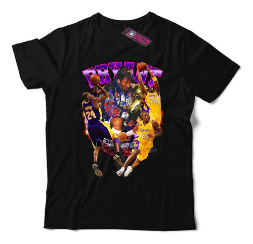 Kobe Bryant NBA Lakers 24 KB20 DTG T-Shirt 0