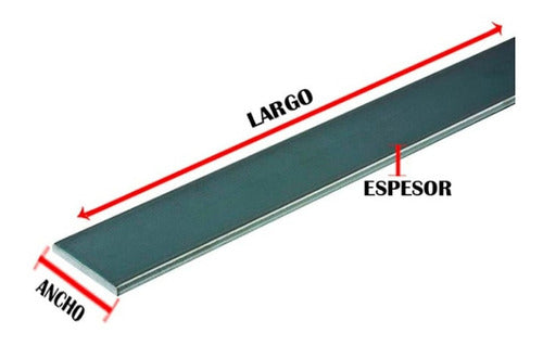 Iron Flat Bar 2 x 1/4 (50.8 x 6.35) mm x 6.00 Meters 2
