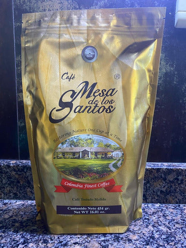 Mesa Cafe De Los Santos Tostado Molido Colombiano 454gr 1