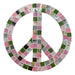 Genérica Peace Symbol Wall Hanging / Glass + Mirrors / Beauty! 0