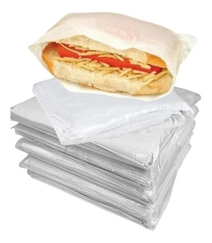 Kit Saco Plástico Embalagem Hot Dog Lanche 1000un 23x14cm 4