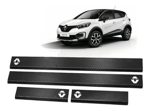 SSP MOLDURAS Cubre Zocalo Simil Carbono P/ Renault Captur Accesorio 0