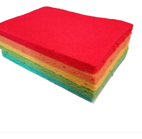 Bizcochuelo Rectangular Arcoiris (5 Colores) 20cm X 30 Cm 0