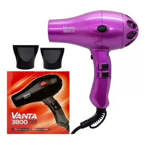 Vanta Professional Hair Dryer 3800 Mini Compact 1800W 0