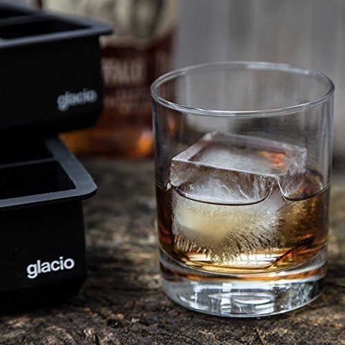 Glacio Large Silicone Ice Cube Trays for 8 Giant Ice Cubes 5