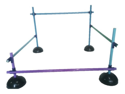 New Plast Adjustable Hurdle Set 30cm 50cm 70cm 1m 2