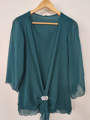 Silk Blouse for Plus and Extra Size Parties 5