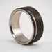 Loreto Rings Black Wedding Band Titanium and Carbon Fiber 3