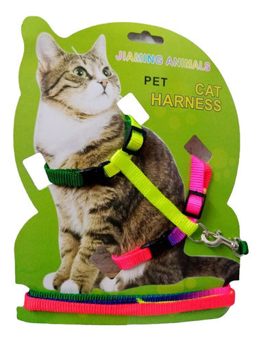 Generic Adjustable Rainbow Harness and Leash for Cats and Small Dogs - 1.20m Offer 0