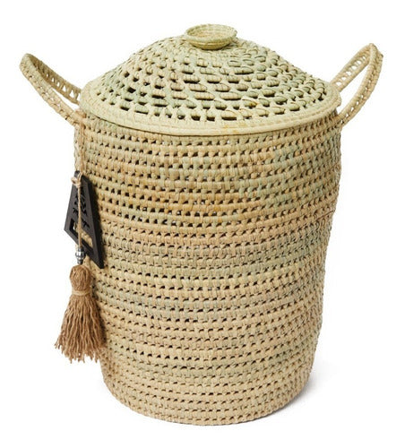 Medium Caranday Mampa Basket with Lid 0