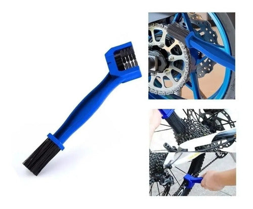 Chain Cleaner Lubricant Kit Aceitex Bla Bike Brush Sia++ 3