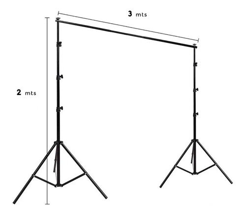 Dolby S.A. Portable Photography Background Support Tripod 2