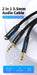 Cable De Audio 2 En 1 Adaptador Auxiliar Jack 3.5 Mm Vention 1