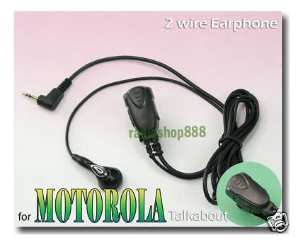 Motorola 4-072MT 2 Cable Auricular Con Botón Ptt Para FV300, T6500 1