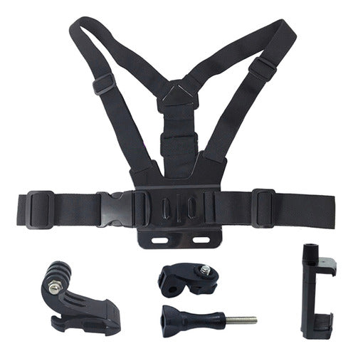 Colete Elástico De Câmera Mount Harness Para Go Pro Hero 9 8 7