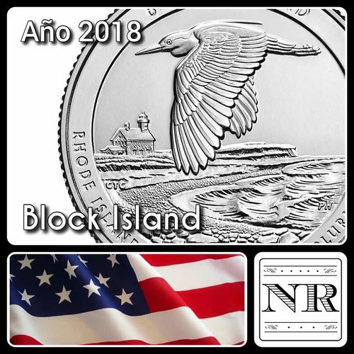 United States - 25 Cents - Year 2018 - Block Island 0