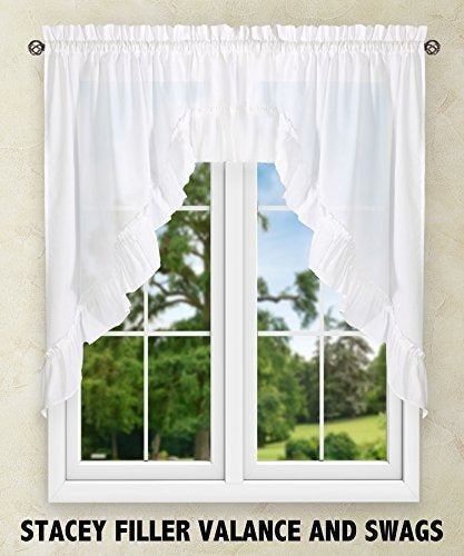 Ellis Curtain Cortina Ellis Stacey Volantes Llenador Blanco 54 X 13 1