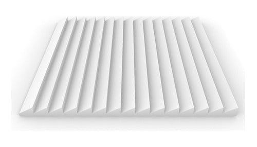 Acoustic Absorbent Panel Saw Fireproof Premium White 3cm 1
