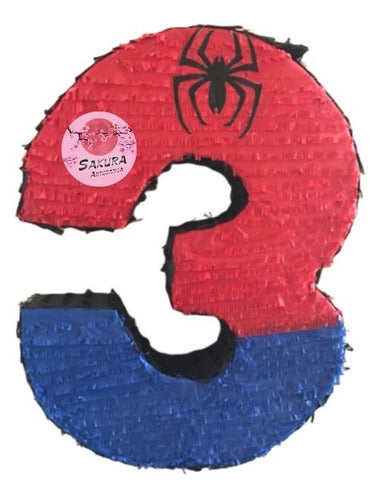 Sakura Artesania Piñatas Números Spider-man Piñatas 1