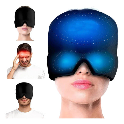 Gorro Gel Alivio Migraña Dolor Cabeza Compresa Frio Caliente 0