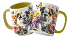 Perritos, Flores Y Mariposas Tazas 5