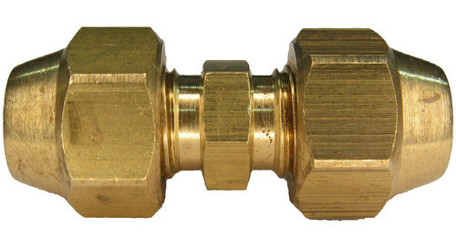 Tidar Union De Bronce 1/4 Flare With Nuts For Refrigeration 1