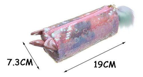 Generic Unicorn Glitter Pencil Case in Various Colors 1