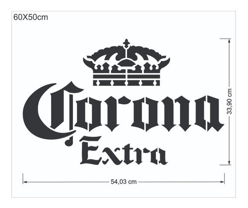 Stencil Bebidas Marcas Cerveza Whisky 50x60cm 1