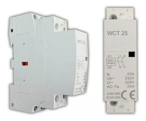 Contactor Relay Modular 25a 2p Din 220v Din - Electroimporta 0