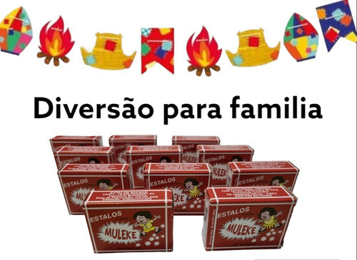 3 Caixas Biribinha Estalinho 150 Caixinhas Prenda Festa Juni 2