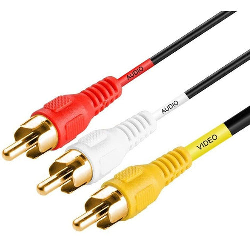 Cmple RCA Cable 3 Male to 3 Male RCA, Gold Plated/6 Feet 0