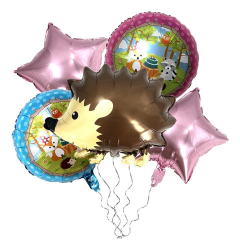 Generic Hedgehog Balloon Set, 5 Units 55 x 49 Cm 0