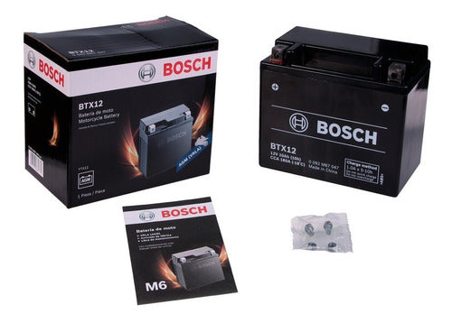 Bosch BTX12 YTX12 Motorcycle Battery Maintenance-Free 1