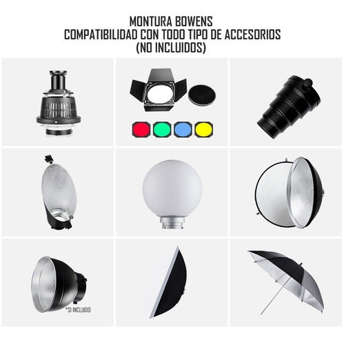 Luz Led 200w Bowens Fotografía Vídeo Iluminacion Continua 1