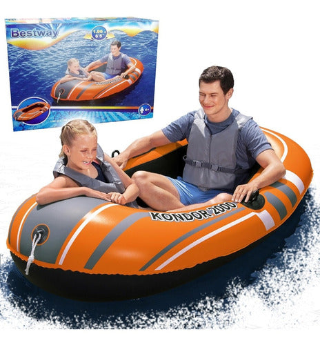 Bote Inflable Bestway Hydro Force 61100 196x114cm Cuota 1