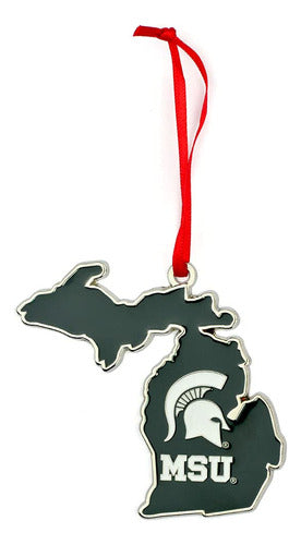 Collegiate Pulse Michigan State Spartans - Metal Christmas Ornament 0