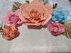 Giant Paper Roses Kit for Weddings and Candy Walls - Set of 5 Flowers and Leaf Branches 4