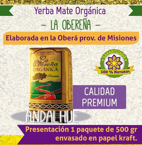 La Obereña Organic Yerba Mate 1/2 Kg - Economical Packaging 1