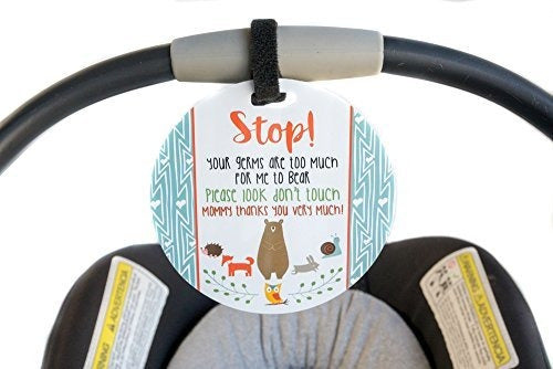 Three Little Tots Safety Do Not Touch Newborn Baby Tag 1