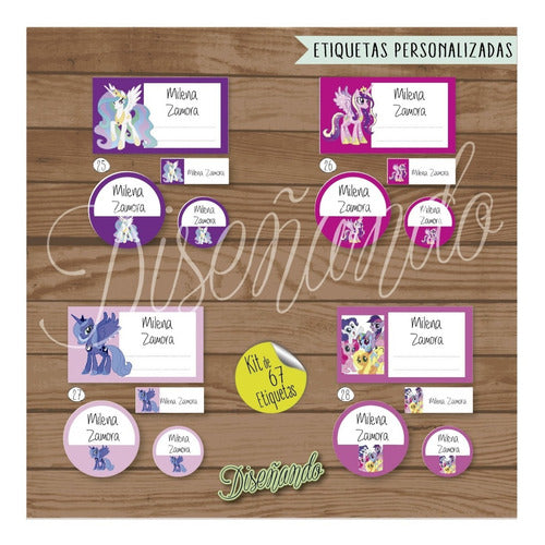 Diseñando Personalized School Labels - Water Resistant 7