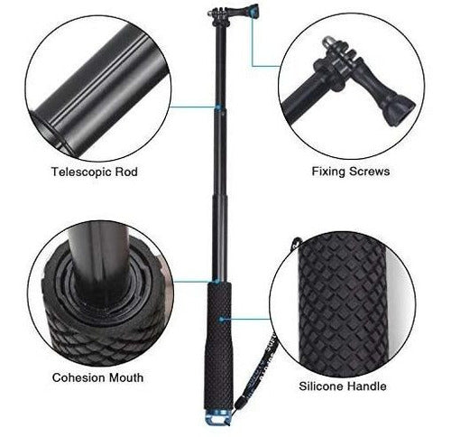 Vvhooy - Waterproof Extendable Selfie Stick for GoPro 1