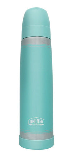 Lumilagro Luminox Stainless Steel Pastel Green Thermos 1L 0