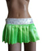 Sexy Eden Micro Mini Pleated Skirt Edén Green and White - Fun* 0