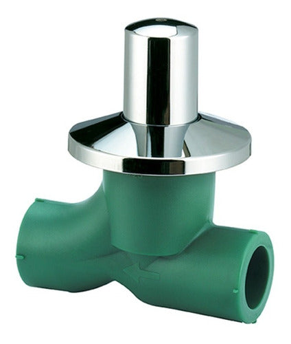 Plastiferro Llave De Paso 25 Bronce Termofusion Verde Agua Tubofusion 0