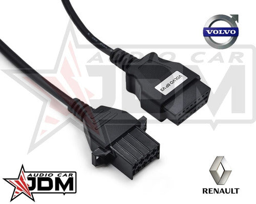 Volvo Adaptador Ficha Universal 8 A 16 Pines OBD2 - JDM 4